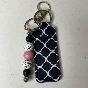 Plain Keychain With Chapstick holder